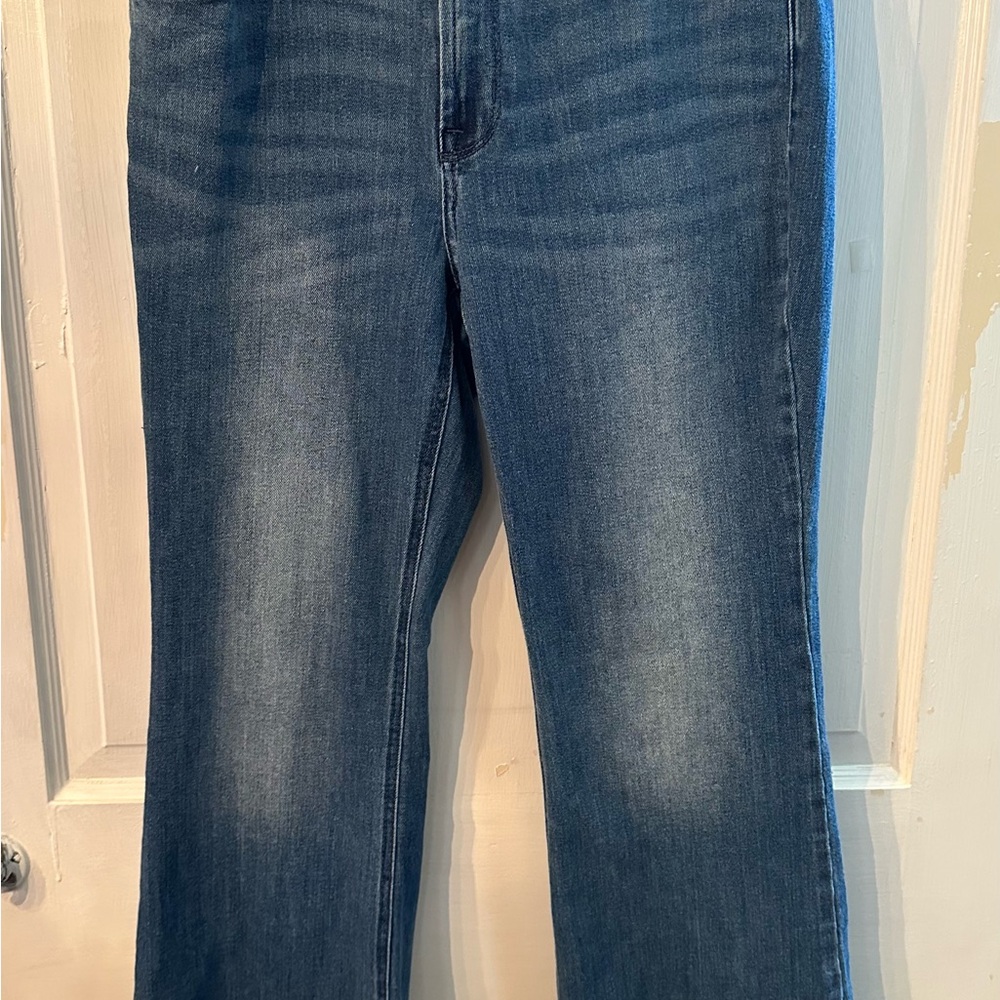 Old Navy High-Rise Wow Flare Jeans - Dark Blue